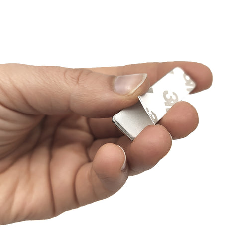 Ekstra stålstykker for navneskilt (selvklebende), 10-pak