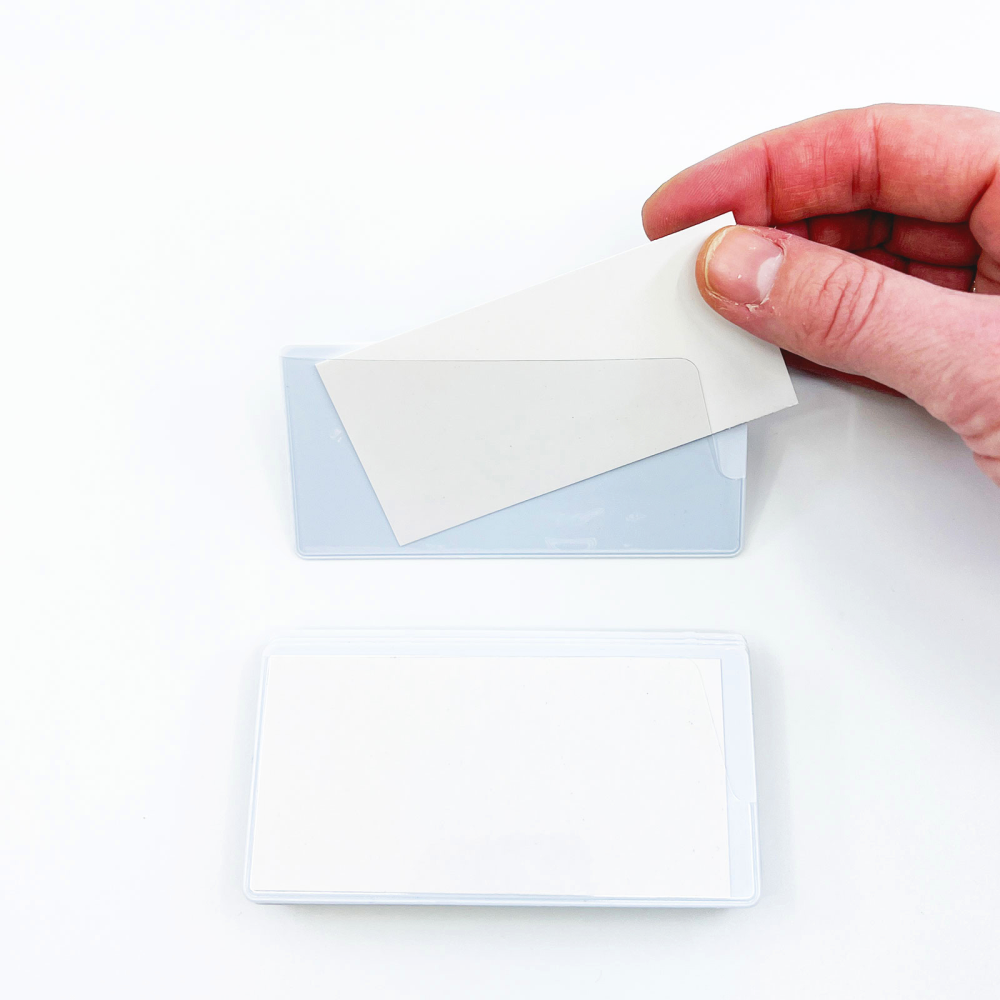 Magnetlommer 10x5 cm, Hvit (10-pakk)