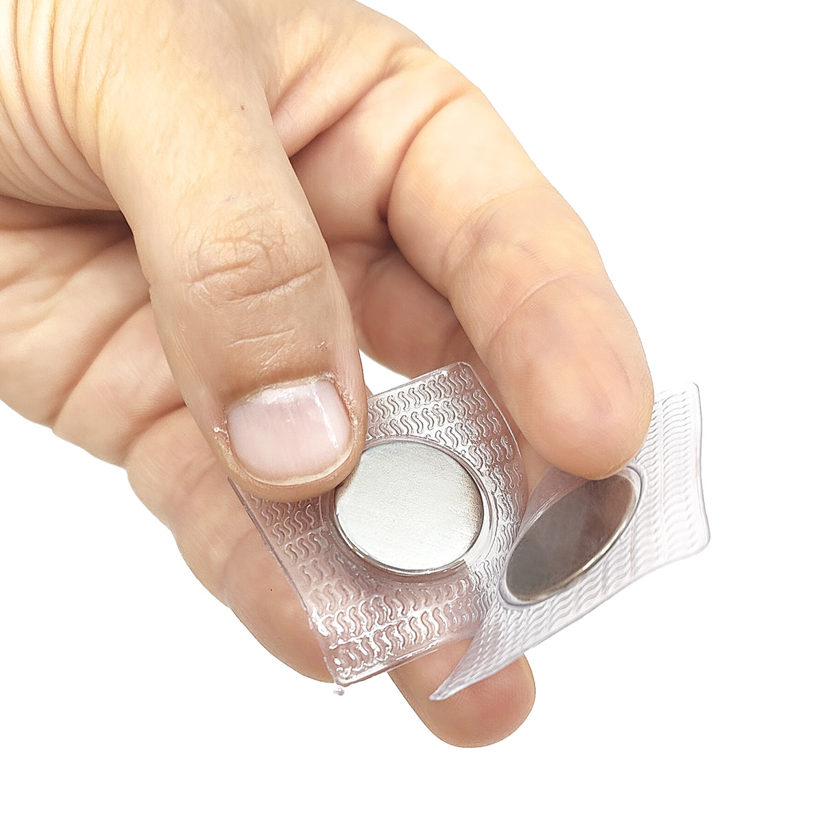 Sy magneter 18x2 mm firkantet, 2-pakk