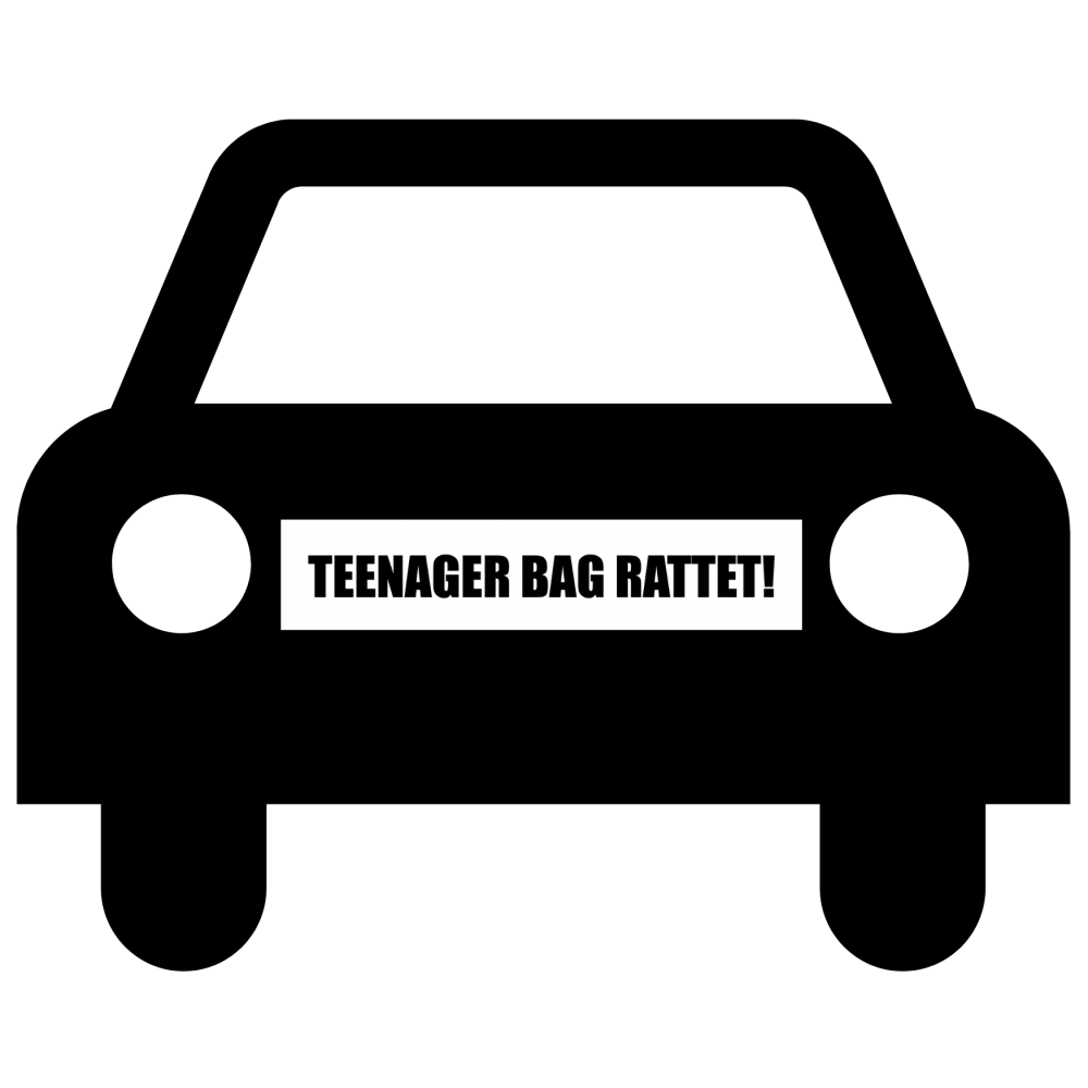 TENÅRING BAK RATTET #2 - magnetisk skilt for bil