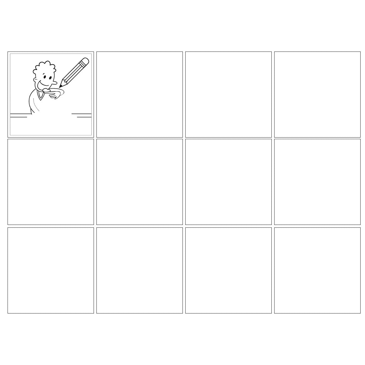 Magnetiske piktogrammer (4,8 cm) - Design selv 12-pakk