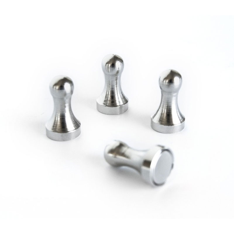 Ludo magnet, Metall 21 mm, 4-pakk