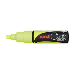 UNI Chalk Marker 8 mm, Gul