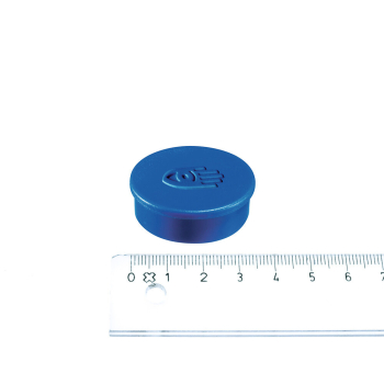 Blå rund magnet ø35 mm. fra Legamaster.
