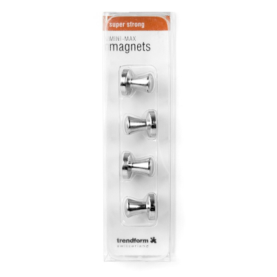 Magnetene leveres i fin eske med 4 stk. - Trendform Mini-Max MM2021