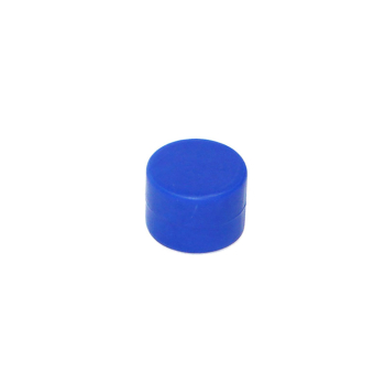 Blå gummi magnet 16x11 mm. av gummi og neodymium