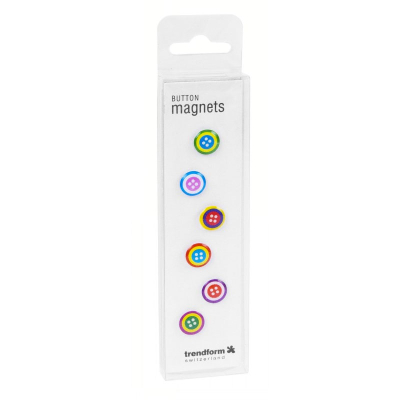 6-pakk Button Magnets fra Trendform - kjøp magnetene online