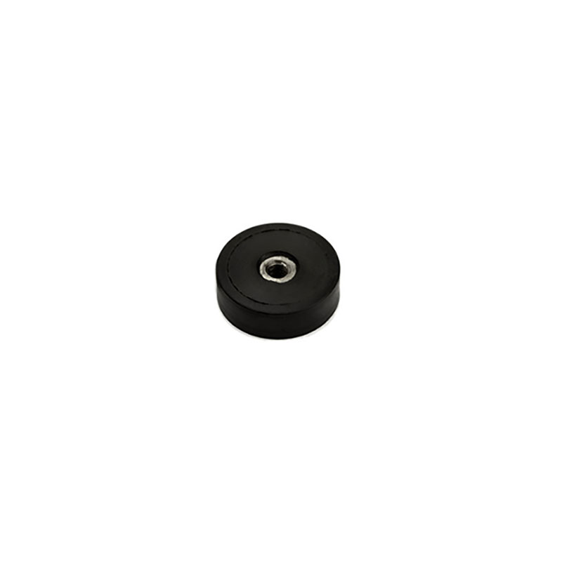 Gummimagnet m. innvendig gjenge, Ø20 mm