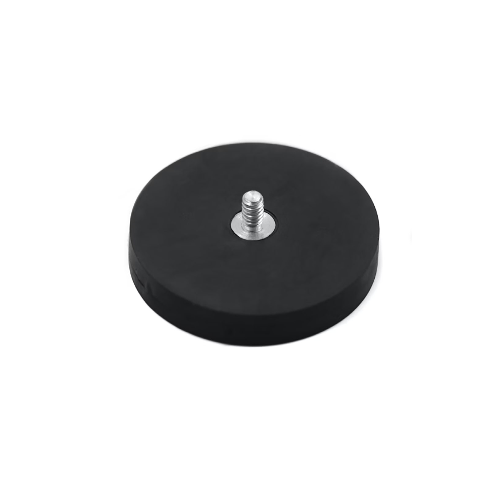 Gummimagnet med utvendig gjenge, Ø66 mm.