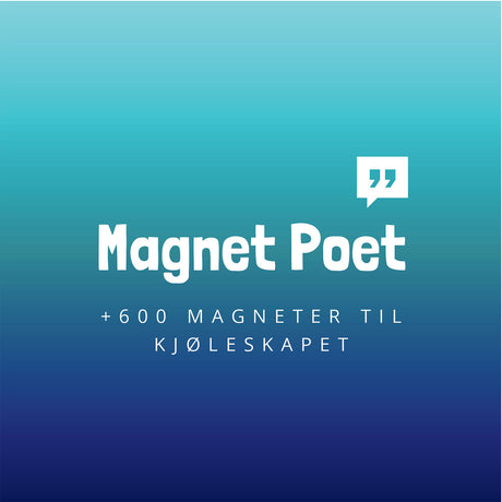 MagnetPoet XL norsk - Kjøleskapspoesi (+600 stk.)