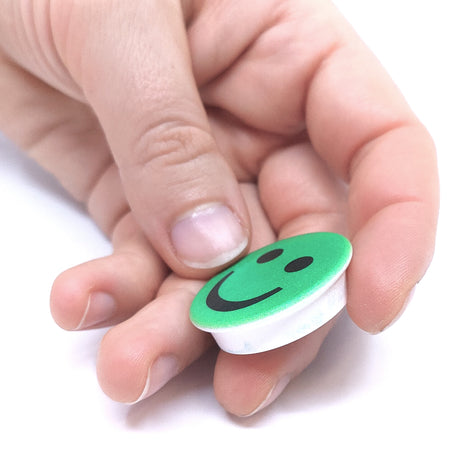 Smiley Magnet grønn "GLAD"