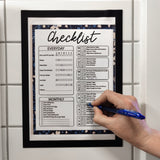 Magnetisk lomme A4, Svart m/Skrivefelt