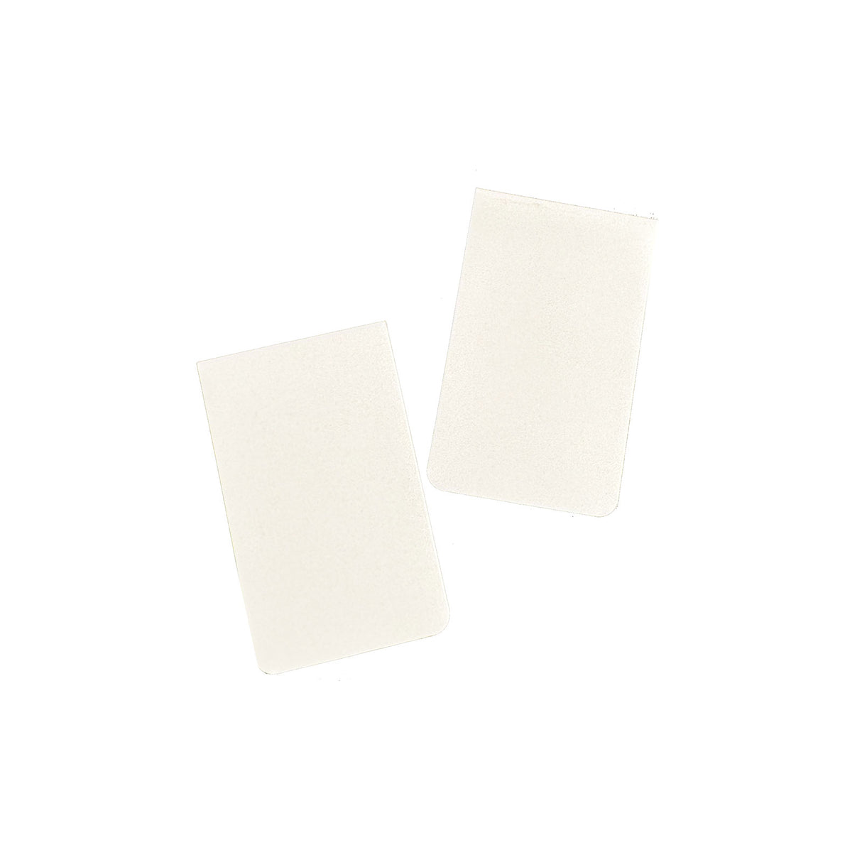 Magnetiske bokmerker 6x4 cm, hvite (2-pakk)