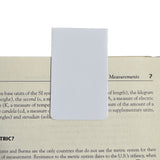 Magnetiske bokmerker 6x4 cm, hvite (2-pakk)