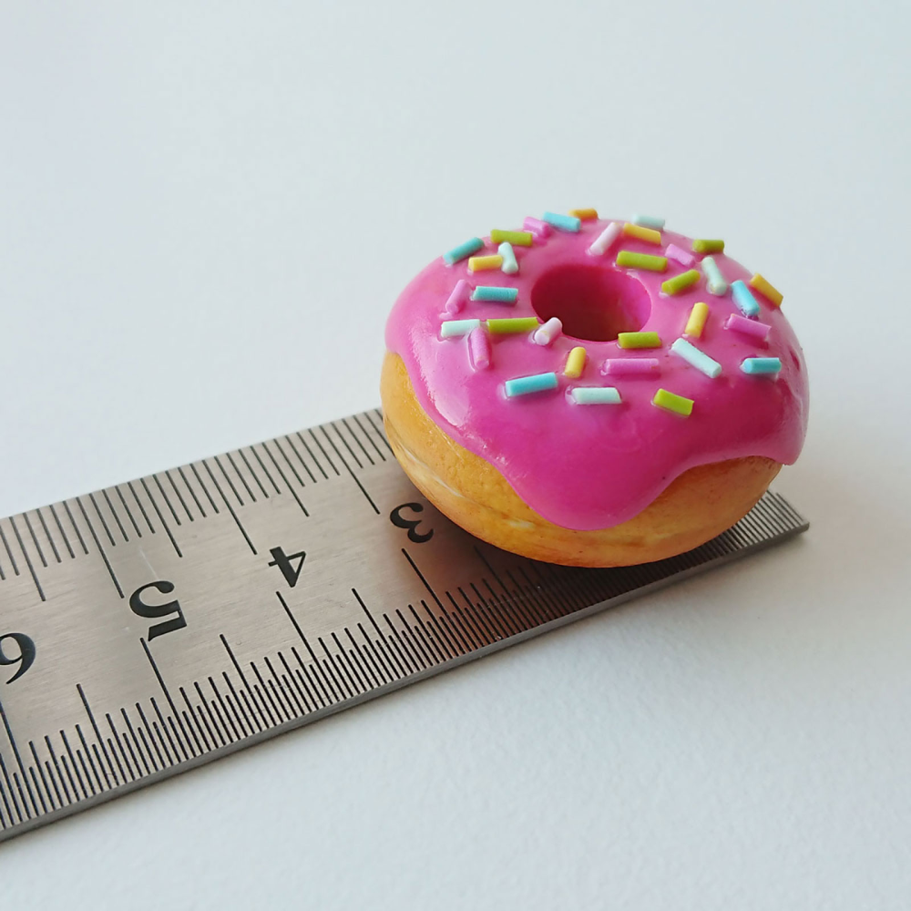 Donut Magneter PINK 4-pakk - kjøleskapsmagneter