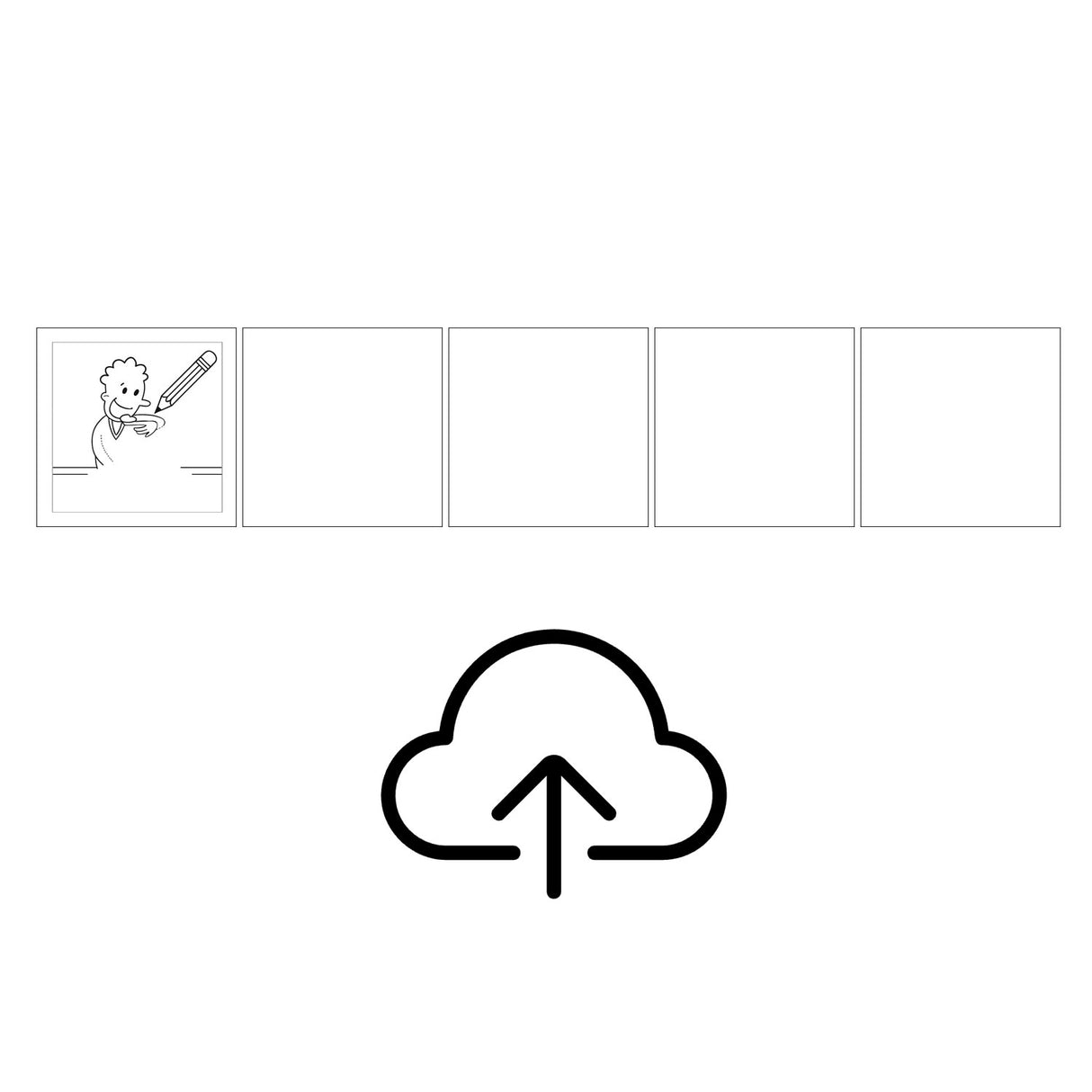 Magnetiske piktogrammer (4,8 cm) - Design selv 5-pakk