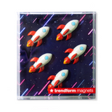 Rakettmagneter, 5-pakning - kjøleskapsmagneter