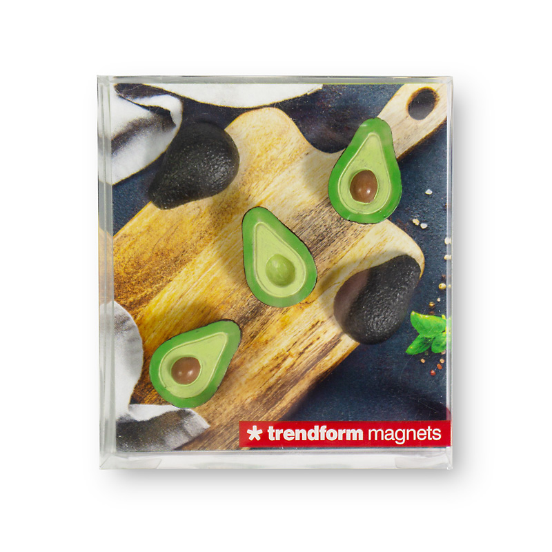 Avokado magneter, 5-pakk - kjøleskapsmagneter
