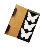BUTTERFLIES hvite 3-pakk - kjøleskapsmagneter