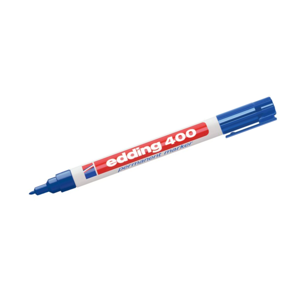Edding 400 Permanent Marker, Blå (1 mm.)