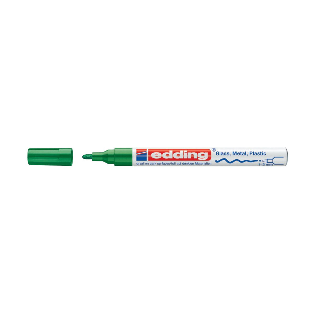 Edding 751 Paint Marker, Grønn (1-2 mm.)