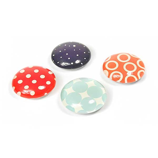 Fashion Magneter, 4-pakk - kjøleskapsmagneter