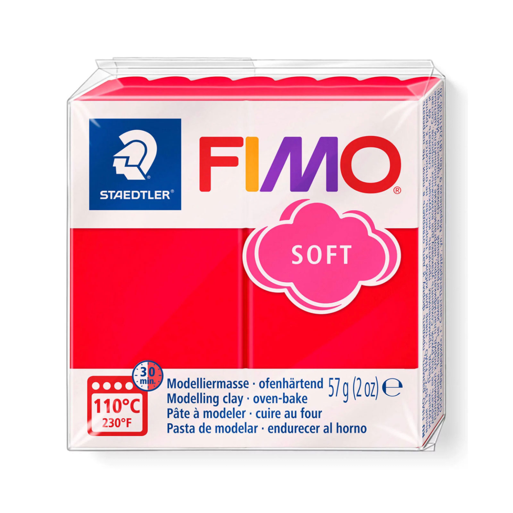 FIMO Soft - rød (57 g.) "christmas red"