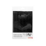 Metallplater "FLEX STRIP" 19 cm, svart (6-pakk)