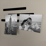 Metallplater "FLEX STRIP" 19 cm, svart (6-pakk)