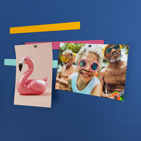 Metallplater "FLEX STRIP" 19 cm, mix (6-pakk)