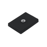 Gummimagnet med innvendig gjenge, 43x31 mm