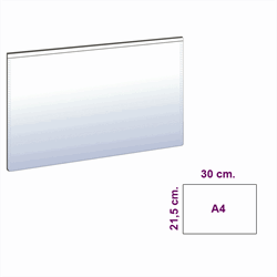 Magnetlomme A4, Hvit (B)