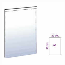 Magnetlomme A4, Hvit (H)
