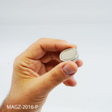 Flat Potmagnet, Ø25 mm - Neodym