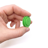 Magnetisk knapp rund Ø26 mm., grønn
