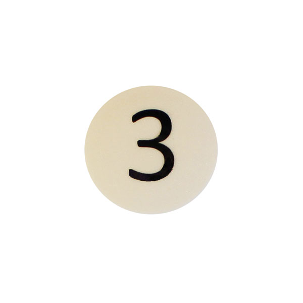 Sterk tall magnet, hvit Rund (3)