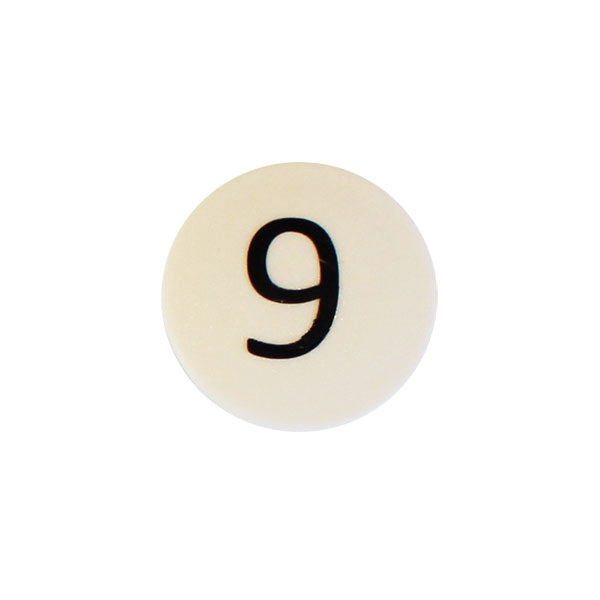 Sterk tall magnet, hvit Rund (9)