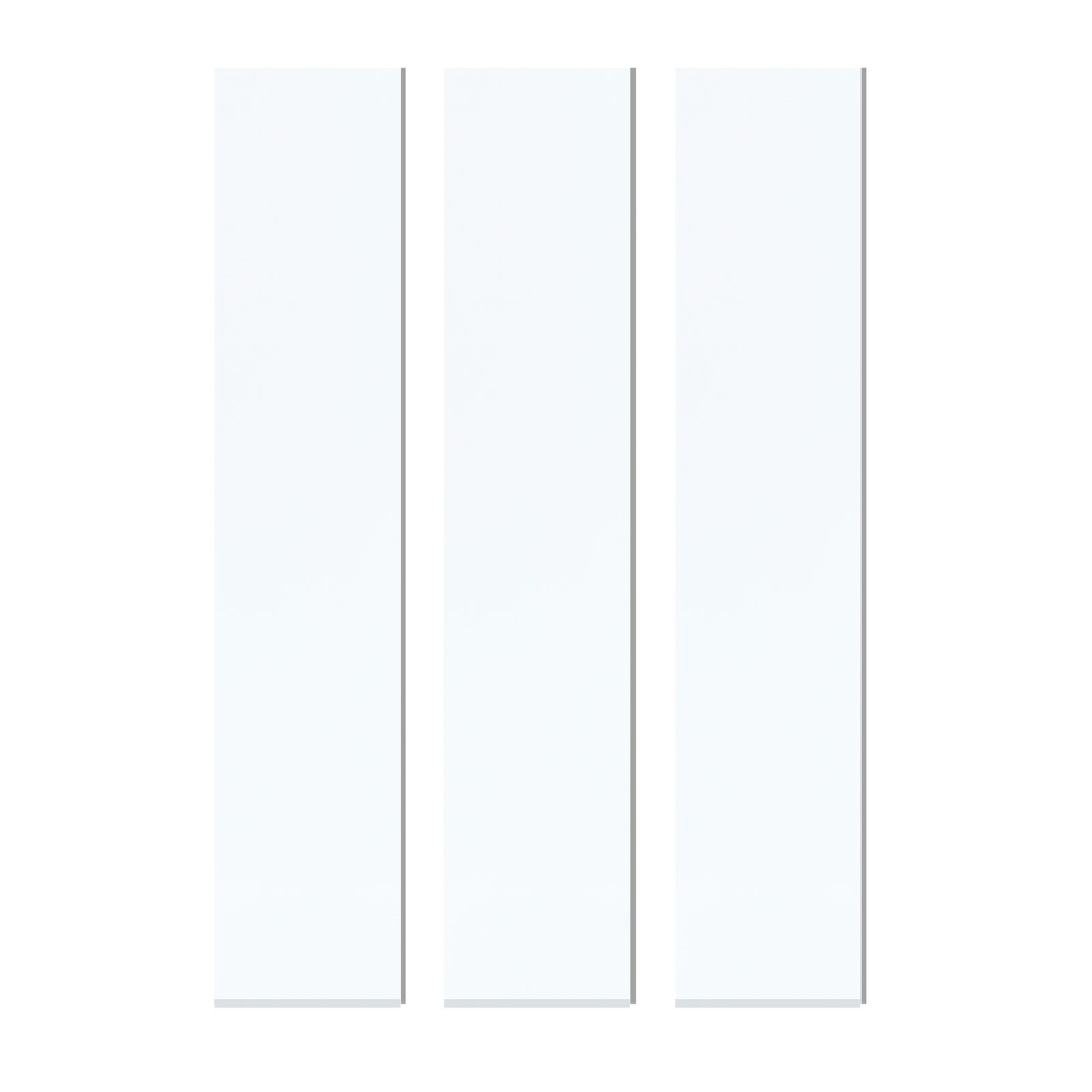 Magnetark 70x297 mm, Hvit