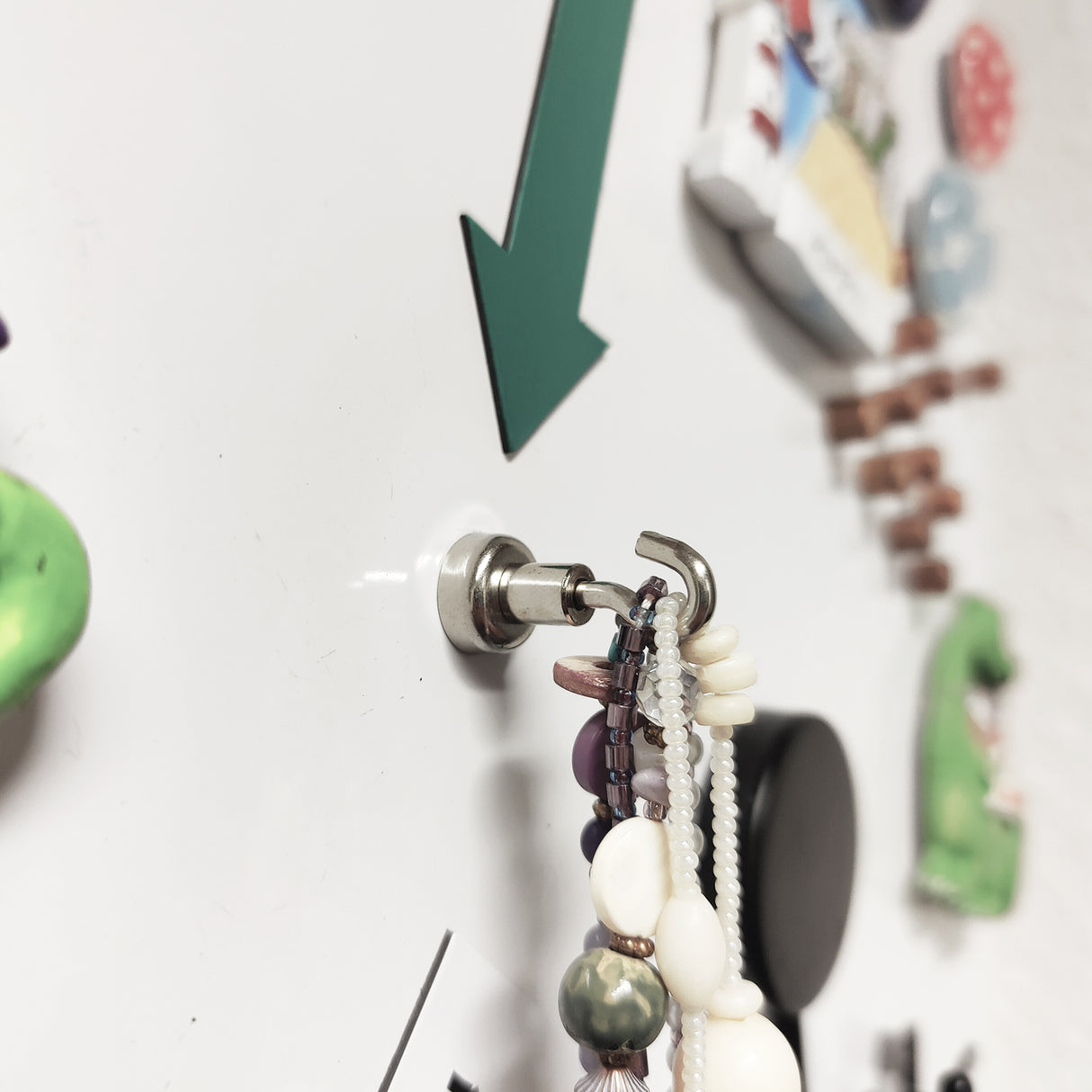 Potmagnet med krok, Ø12 mm