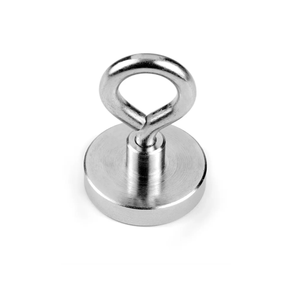 Magnet med øyekrok, Ø32 mm.