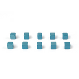 Fargede kraftmagneter 5x5x5 mm, 10-paks SKYBLUE
