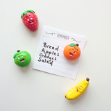 Fruktmagneter SMILEY, 4-pakning - kjøleskapsmagneter