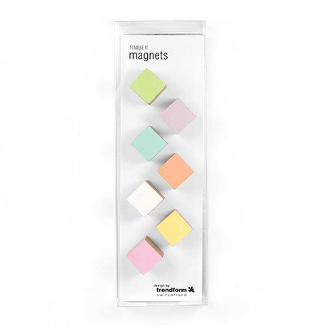 Tre Kuber Magneter, 7-pakk - kjøleskapsmagneter