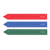 Magnetisk linjal med hvite tall, 20 cm (for logotrykk)
