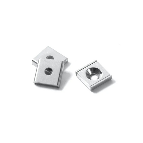 Countersunk u-profil 20x20x4 mm. (neodymium)