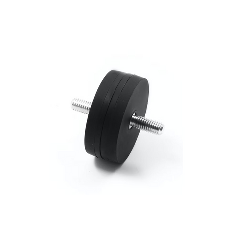 Gummimagnet med utvendig gjenge, Ø43 mm.