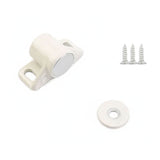 Magnetisk lås for skap & skuffer, hvit Ø18 mm
