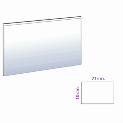 Magnetlomme 21x10 cm., Hvit