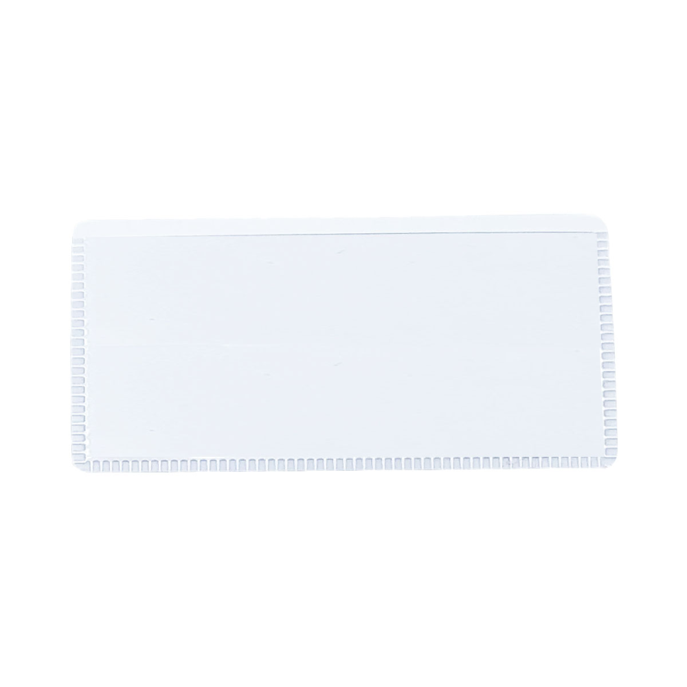 Magnetlomme 11x4,5 cm., Hvit