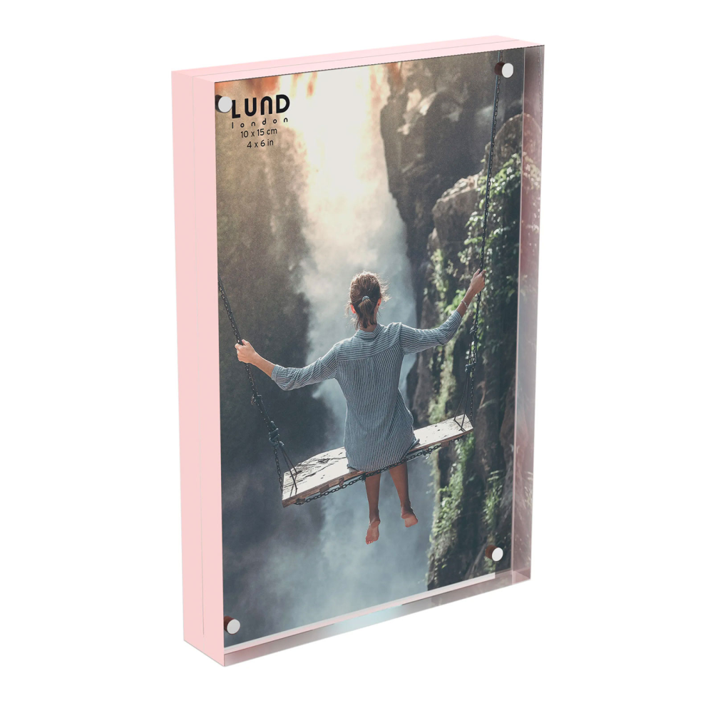 Fotoramme "Pink" 10x15 cm. - pleksiglass (magnetisk)